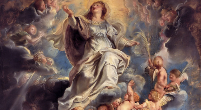 painting-of-mary-going-into-heaven